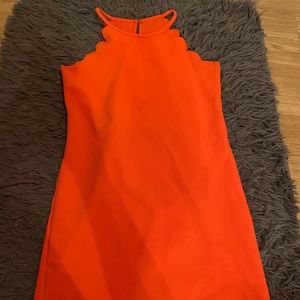 Orange shein dress